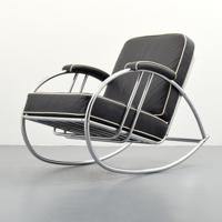 Large Wolfgang Hoffmann Rocking Chair, Machine Age - Sold for $2,432 on 12-03-2022 (Lot 1036).jpg